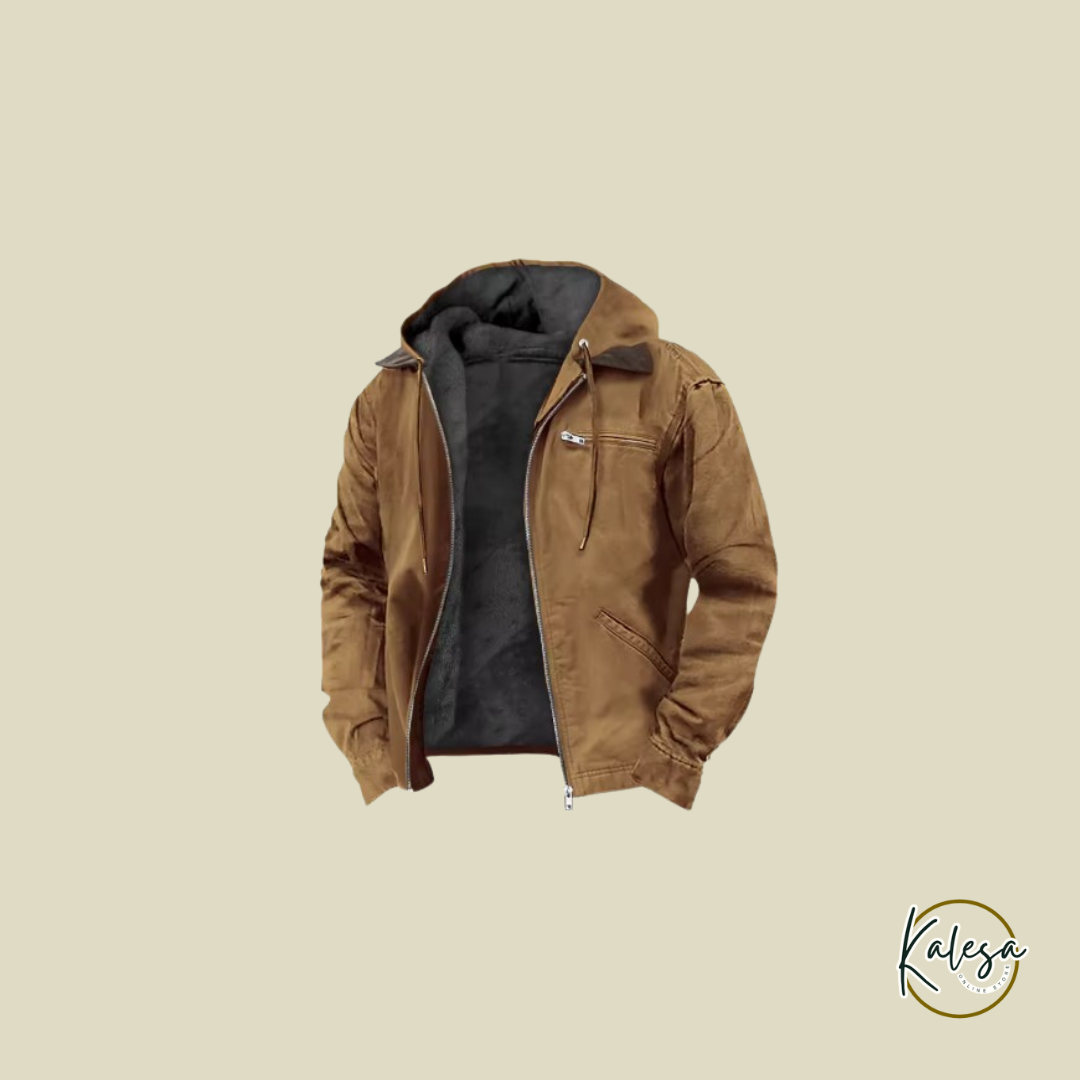 Gravelshield | Heren Korte Tussenjas met Capuchon en Rits